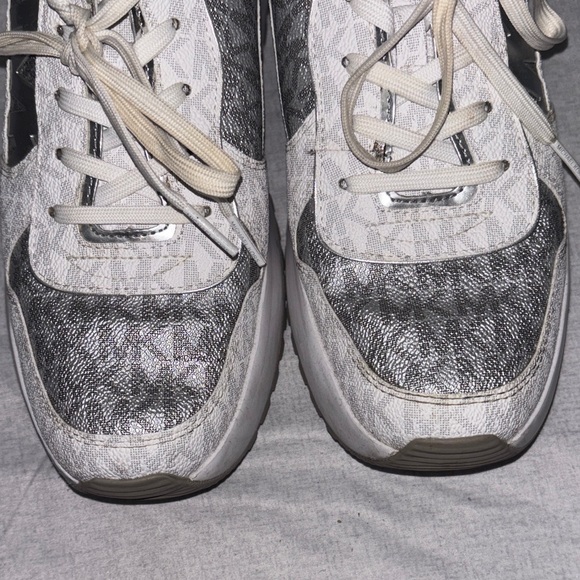 Michael Kors Gray and White Women's Sneakers - Picture 6 of 6